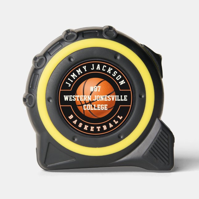 Team - University - School Basketball Tape Measure (Front)