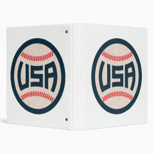 Team USA Baseball 3 Ring Binder