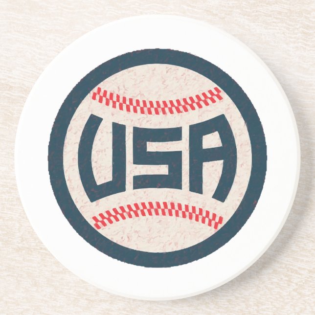 Team USA Baseball Coaster (Front)