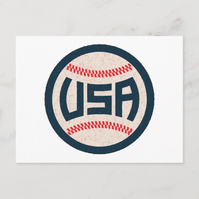 Team USA Baseball Holiday Postcard (Front)