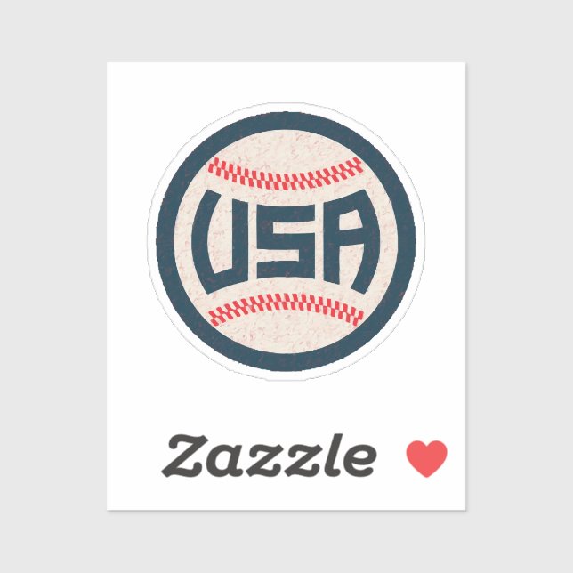 Team USA Baseball Sticker (Sheet)