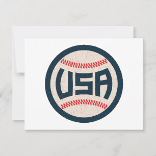 Team USA Baseball Thank You Card