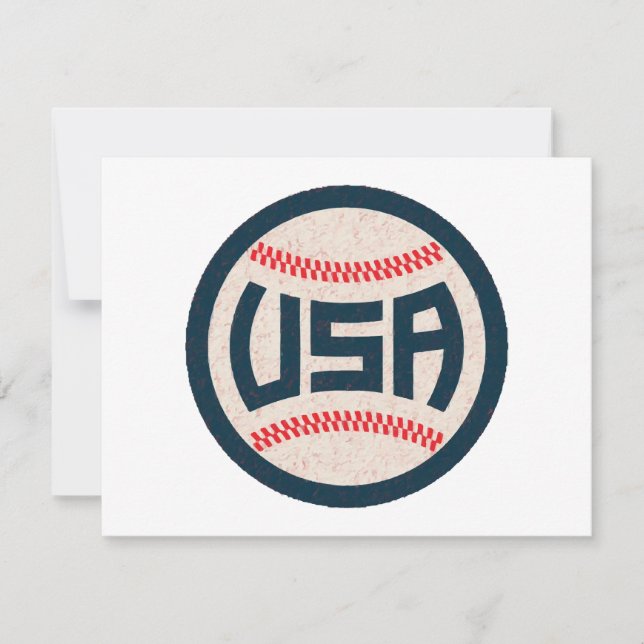 Team USA Baseball Thank You Card (Front)