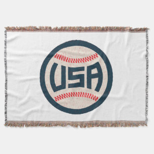 Team USA Baseball Throw Blanket