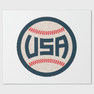 Team USA Baseball Wrapping Paper