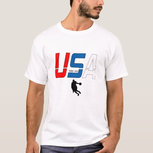 Team USA Basketball Game Tokyo 2021  T_Shirt
