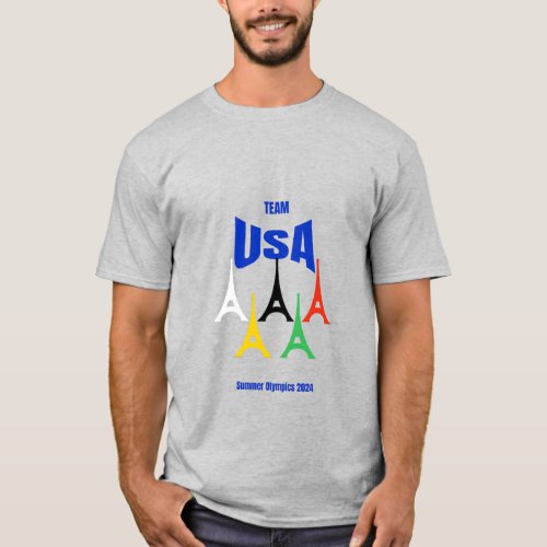 Team USA Eiffel Tower Shirt