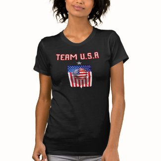 Team USA soccer silver star soccer ball sports Tee Shirts