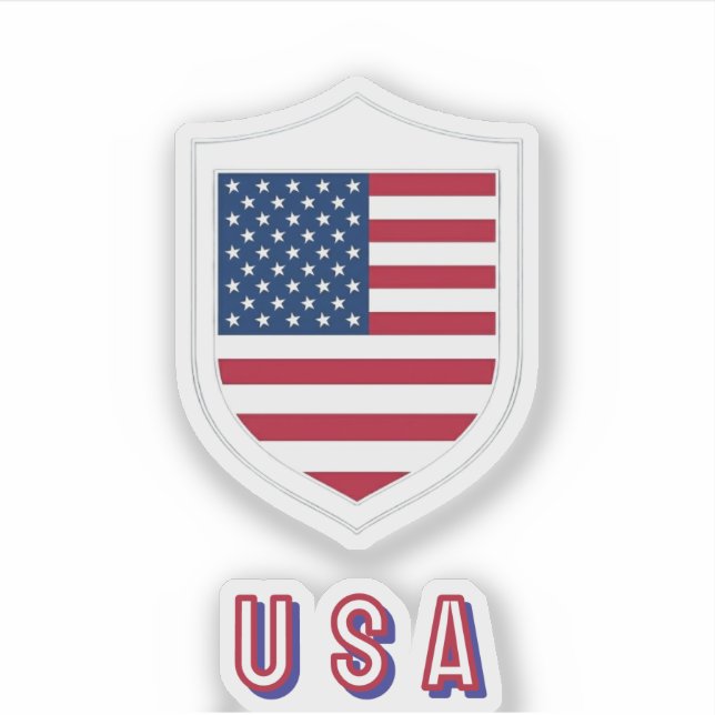 Team USA Soccer support Sticker (Front)