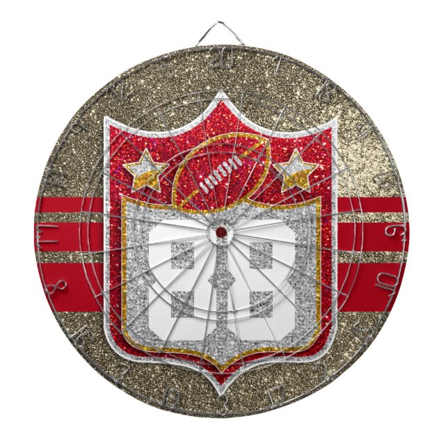 Team USA Sports Red and Gold College Football Dart Board (Front)
