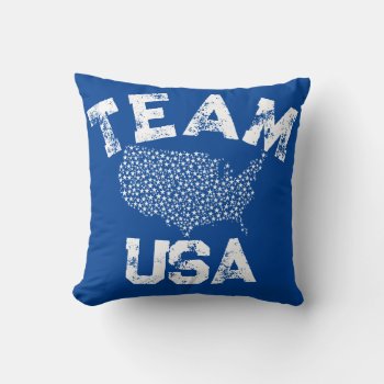 Team Usa Throw Pillow by Crosier at Zazzle