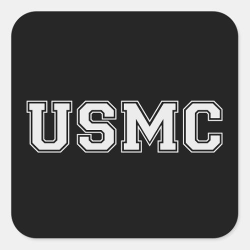 Team USMC Square Sticker