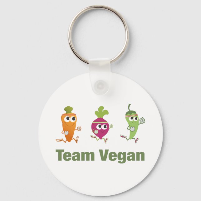 Team Vegan Keychain (Front)