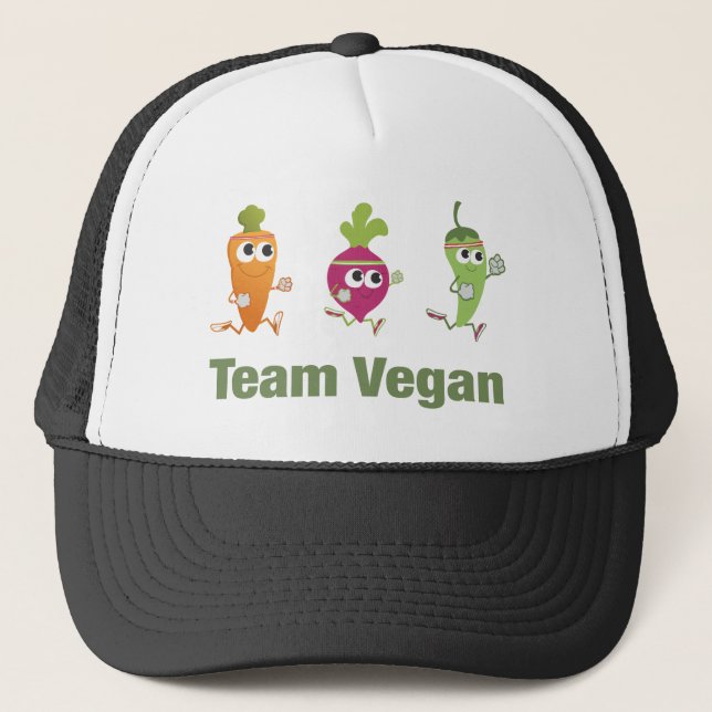 Team Vegan Trucker Hat (Front)