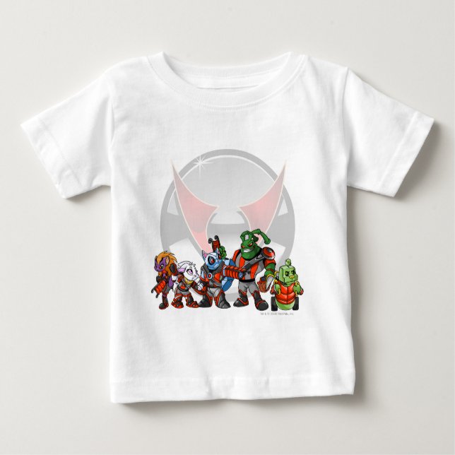 Team Virtupets Space Station Group Baby T-Shirt (Front)