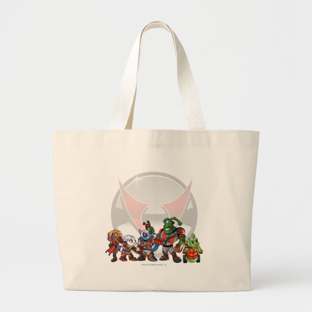 Team Virtupets Space Station Group Large Tote Bag (Front)