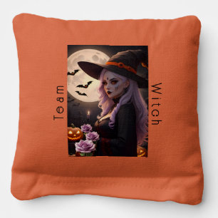 Team Warlock Team Witch Halloween Nights Cornhole Bags