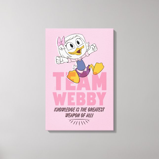 Team Webby Canvas Print (Front)