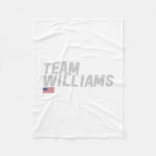 Team Williams  Fleece Blanket