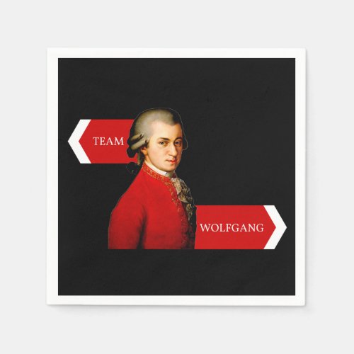 Team Wolfgang Wolfgang Amadeus Mozart fan Paper Napkins
