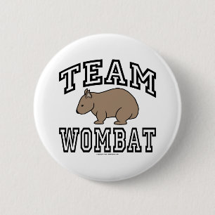 Team Wombat Pinback Button