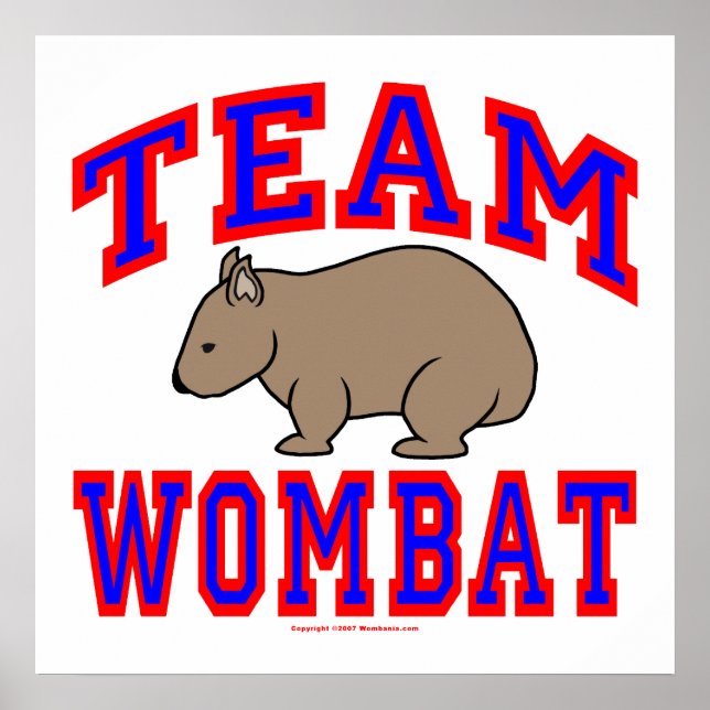 Team Wombat VI Poster (Front)