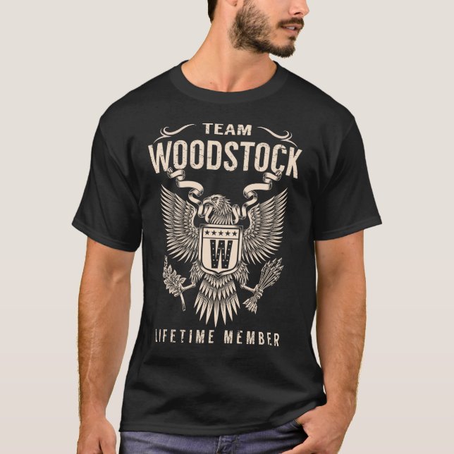 Team WOODSTOCK Lifetime Member T-Shirt (Front)