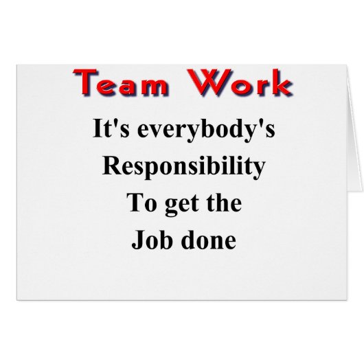 Team work cards (Front Horizontal)
