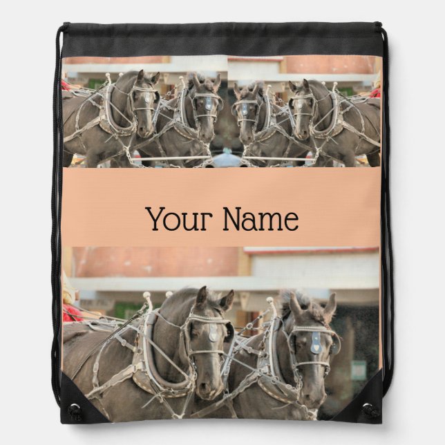Team work  drawstring bag (Front)