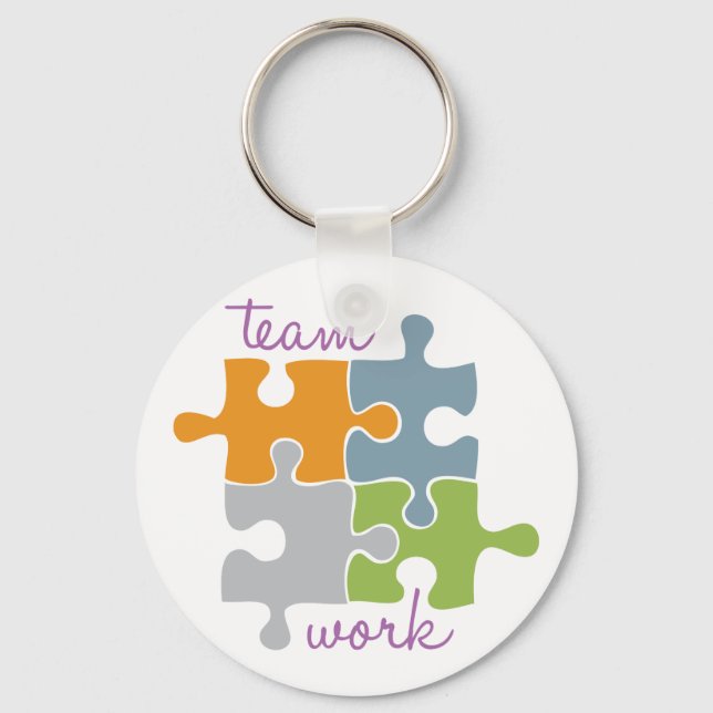 Team Work Keychain (Front)