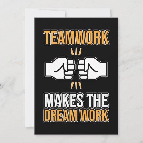 Team Work Makes Dream Work Employee Appreciation G Invitation