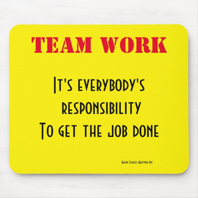 Team work mouse pad (Front)