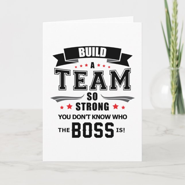Team Work Spirit Job Team Player Awesome Gift Idea Card (Front)