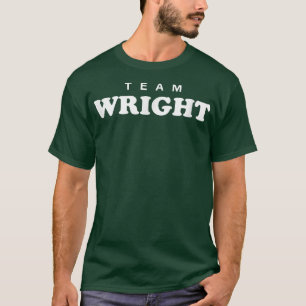 Team Wright Personalized Surname Bride Groom Famil T-Shirt