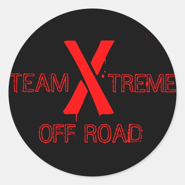 team xtreme classic round sticker (Front)