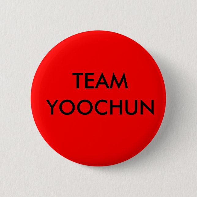 TEAM, YOOCHUN PINBACK BUTTON (Front)