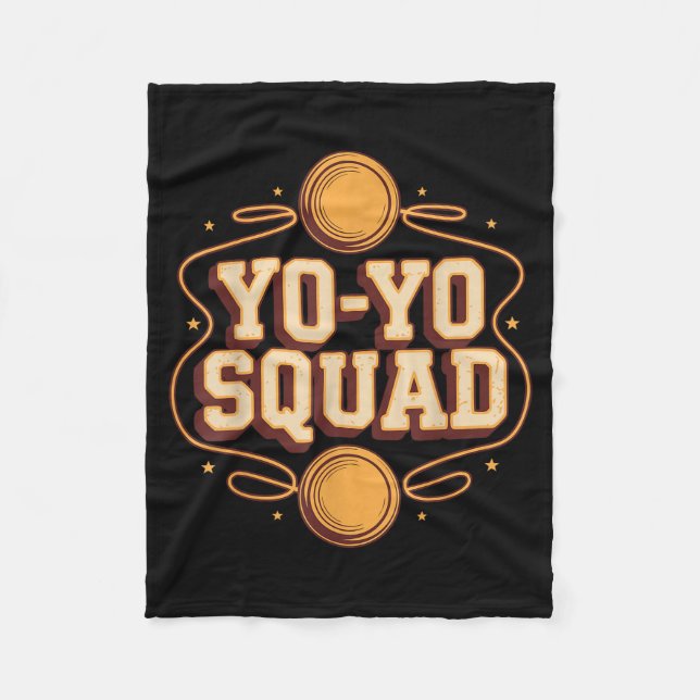 Team Yoyo Player Squad Yo-yo  Fleece Blanket (Front)