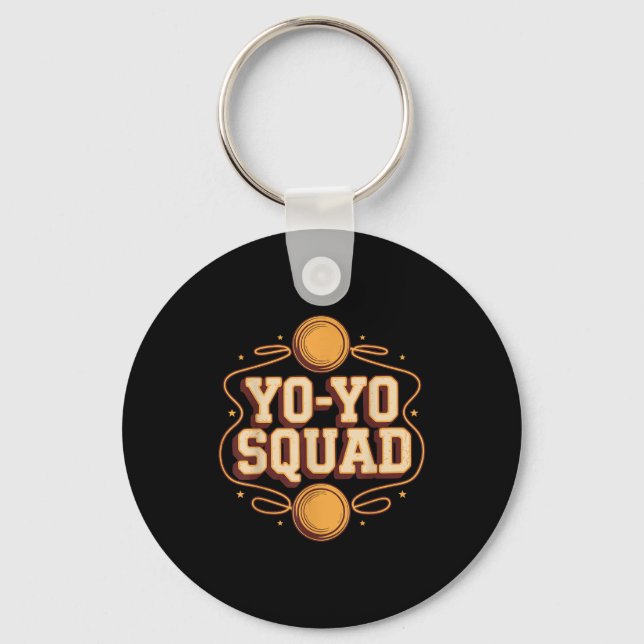 Team Yoyo Player Squad Yo-yo  Keychain (Front)