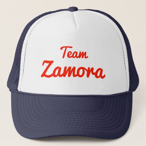 Team Zamora Trucker Hat