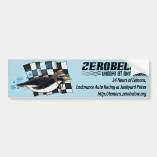 Team zerobelow - bumper sticker