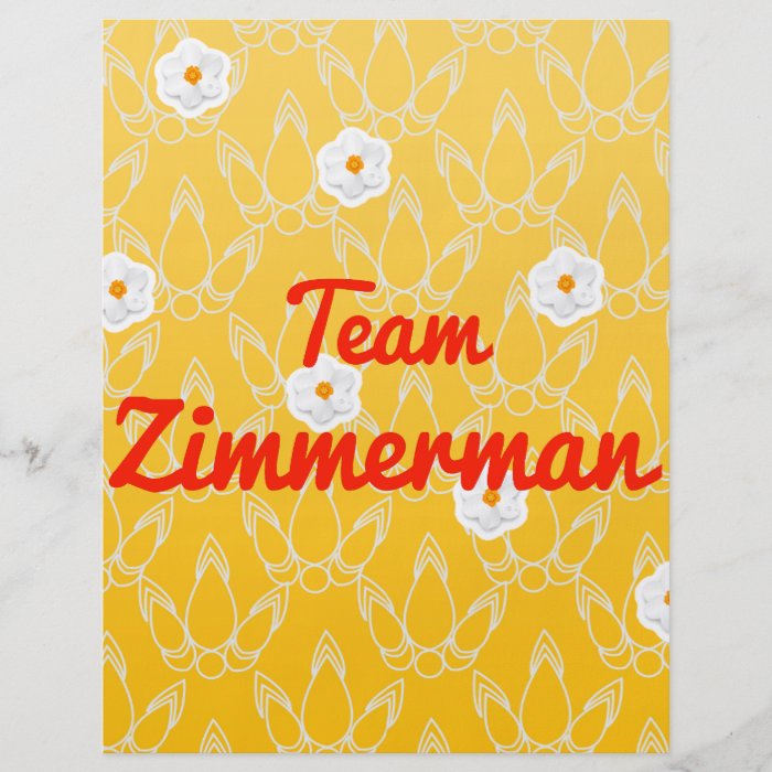 Team Zimmerman Custom Flyer