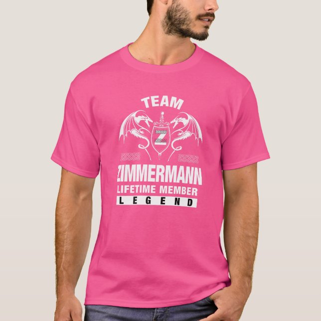 Team Zimmermann Lifetime Member T-Shirt (Front)