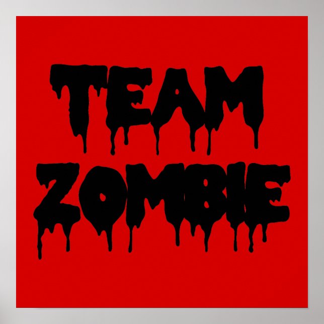 Team Zombie Poster (Front)
