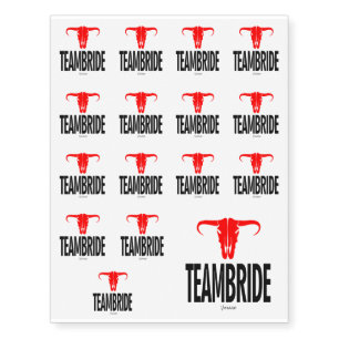 Teambride & Bull by Vimago Temporary Tattoos