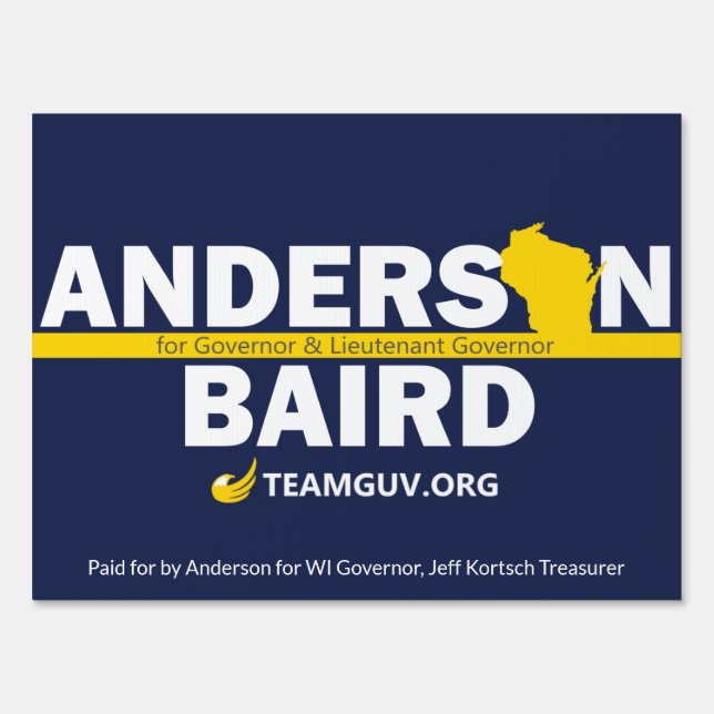 TeamGuv — Anderson / Baird Sign (Front)