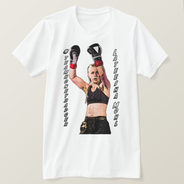 #teamhoneybadger (Muay Thai) T-Shirt (Design Front)