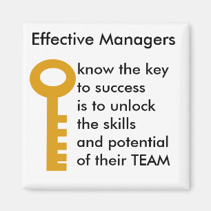 TEAMS manager - key to success Magnet