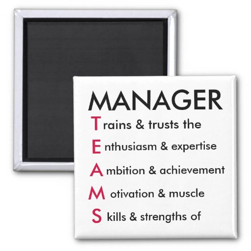 TEAMS manager Magnet
