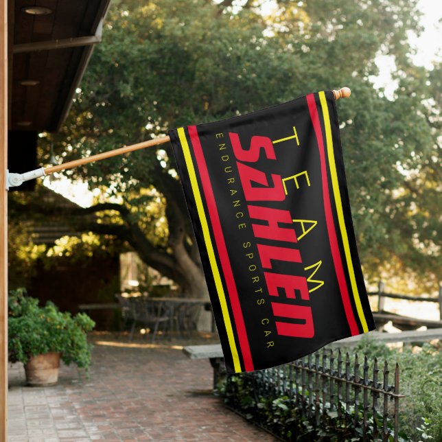 TeamSahlenEnduranceSportsCarflag House Flag (In SItu)