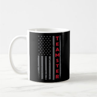 Teamster American Flag Patriotic Truck Driver Us T Coffee Mug